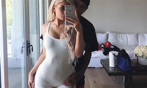 Kylie Jenner Shares Instagram Snap Where Tyga Touches Her On Her Bikini Line Daily Mail Online