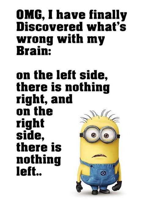 Minion Quotes Brain Funny Motivational Poster Funny Minion Memes