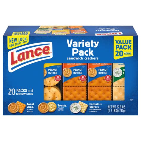 Save On Lance Sandwich Crackers Variety Pack 6 Ct Ea 20 Pk Order