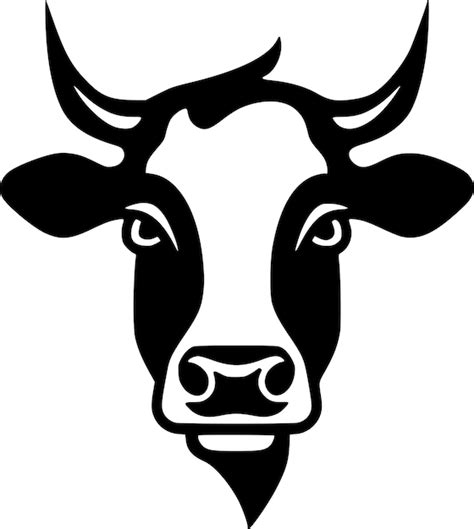 Premium Vector Cow Minimalist And Flat Logo Vector Illustration