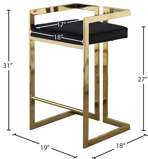 Ezra Counter Stool Set Of 2 Contemporary Bar Stools And Counter