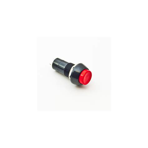 B165l Push Button Latching Round Red