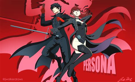 Joker and Kasumi (Persona 5 Royal) by jwalkerdraws on DeviantArt