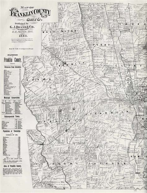 Map Of Franklin County Ohio 1883 This 1883 Map Of Frankl Flickr