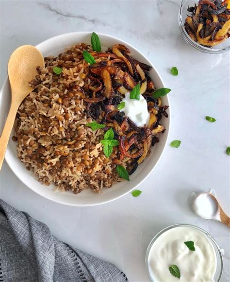 Mujadara Lebanese Lentils With Rice Jenan Zammar