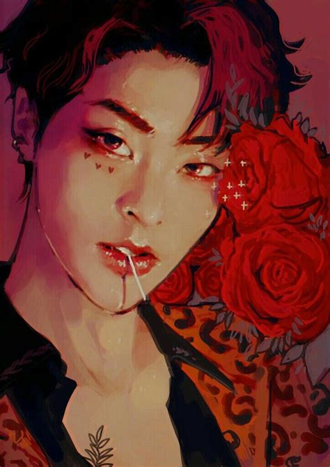 Xiumin Loveshot 💎🌹 Exo Fan Art Exo Art Kpop Fanart