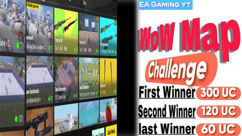 Win Free Uc Big Chance Challenge With Wow Map And Custom Rooms Pubg M