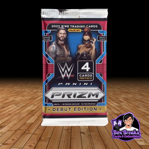 2022 Panini Prizm WWE Blaster Pack Wrestling Trading Cards 4 Cards