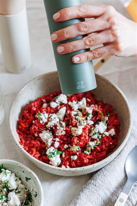 Rote Bete Risotto Mit Veganem Kr Uter Feta Eat This