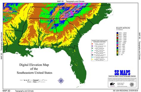 Interactive Elevation Map Of Florida | Printable Maps