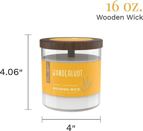 Buy Essential Elements By Candle Lite Company Wood Wick Scented Candle