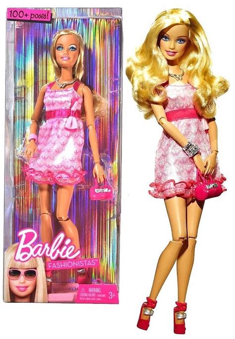 Muñeca Barbie Fashionista Articulada 100 Original Mattel Bs 486798