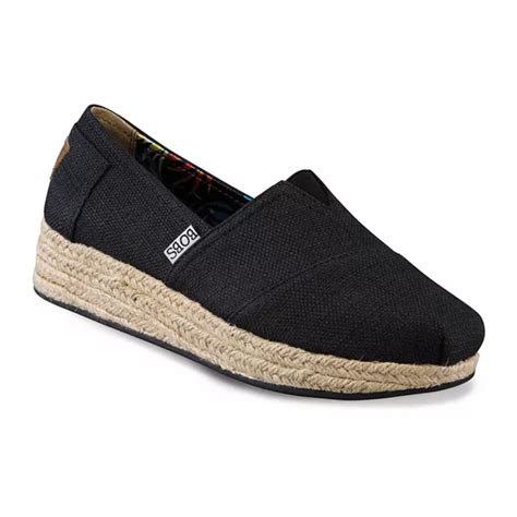 Skechers Bobs High Jinx Women S Espadrille Wedge Slip On Shoes