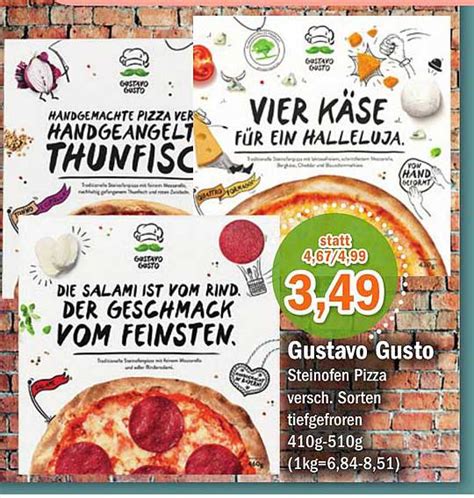 Gustavo Gusto Steinofen Pizza Angebot Bei Aktiv Irma 1Prospekte De