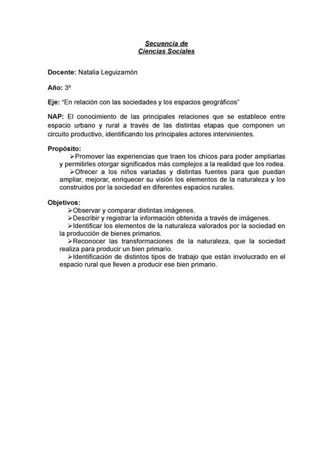 Secuencia De Ciencias Sociales De Natalia Secuencia De Ciencias