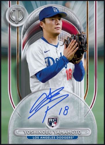 Topps Tribute Signature Rookie Rare Yoshinobu Yamamoto Rc