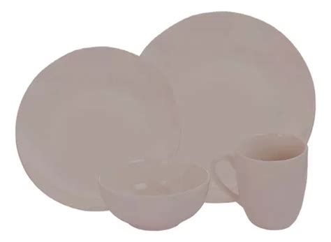 Set Juego De Vajilla Ceramica Platos Sopera Y Taza 16 Piezas Cuotas