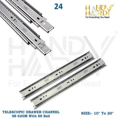 Handy Hardy Side Mount Stainless Steel Telescopic Channel For Drawer