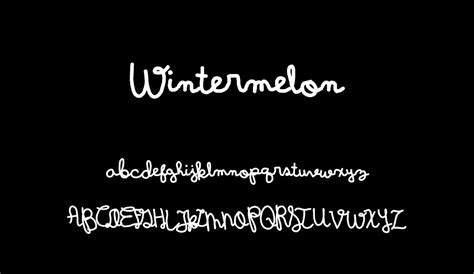 Wintermelon Free Font