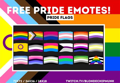 Animated Pride Flag Emotes For Twitch Youtube Discord Gay Etsy