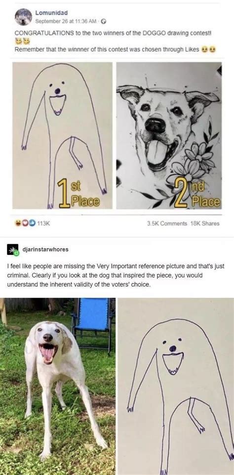 Winner of doggo drawing contest won on likes! : r/MadeMeSmile