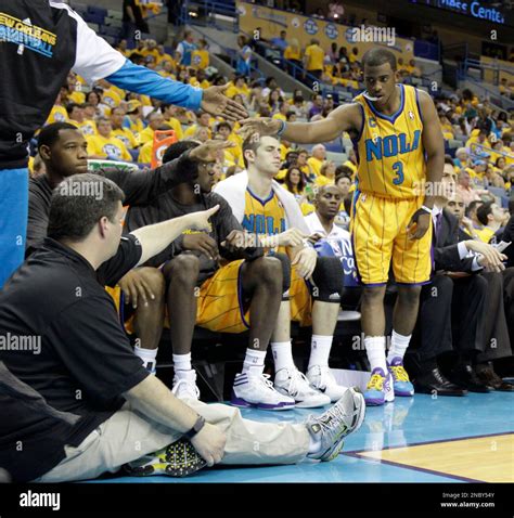 New Orleans Hornets Point Guard Chris Paul Goes To The Bench Late In