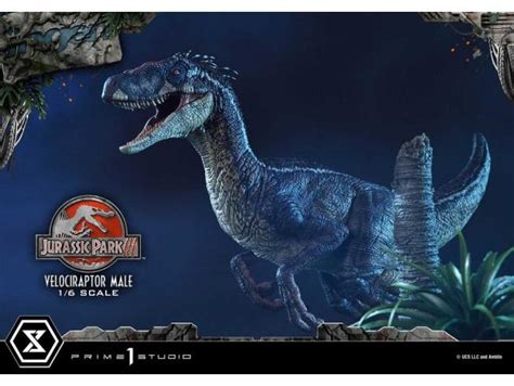 Jurassic Park Iii Legacy Museum Collection Statue Velociraptor Male