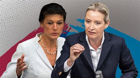 Afd Und Bsw Alice Weidel Will Wagenknecht Im Tv Duell Stellen