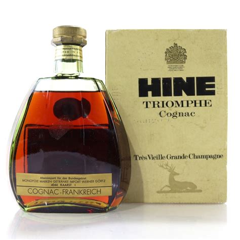 Hine Triomphe Grand Champagne Cognac 1980s German Import Whisky