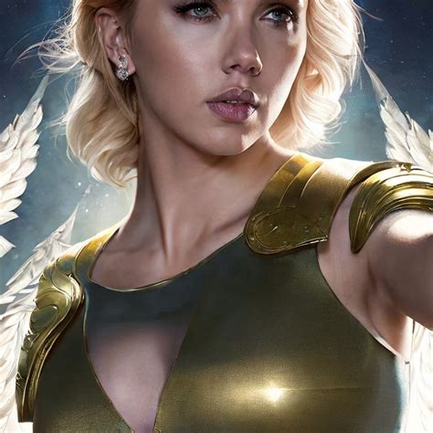 Stabilityai Stable Diffusion Scarlett Johansson As A Heavenly Angel