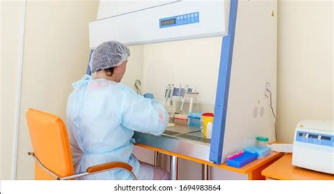 Study Under Microscope Laboratory Dna Research Stock Photo 2260061903