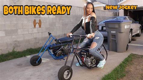 I Got A Brand New Mini Bike Jockey To Race My Drag Mini Bike Youtube