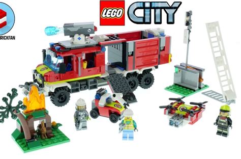 Lego City 60374 Fire Command Truck Speed Build Brickhubs