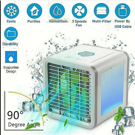 USB Mini Portable Air Conditioner Humidifier Purifier Desktop Air