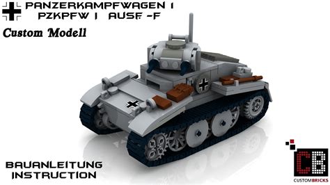 Custom Ww Wwii Pzkpfw Panzer Tank I Ausf F Aus Lego Steinen Youtube