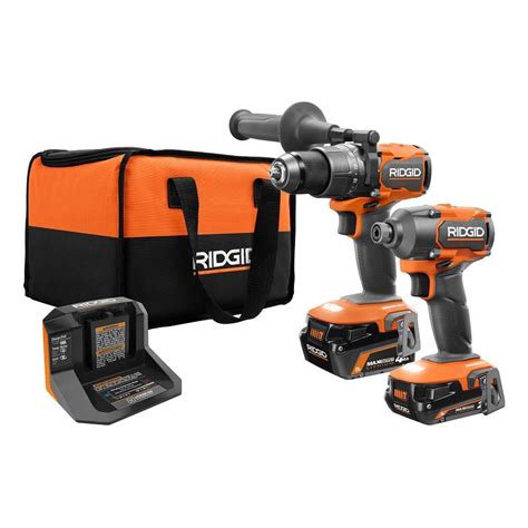 Ridgid V Brushless Cordless Tool Combo Kit With Hammer Drill Impact