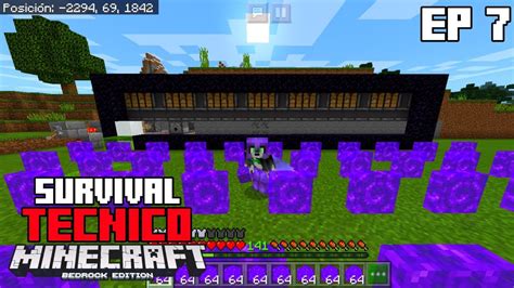 Survival Tecnico Bedrock Granja De Portales Masiva Episodio