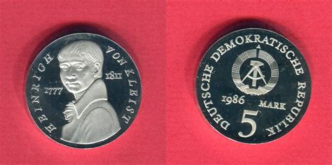 Eastern Germany Ddr Gdr Mark Gedenkm Nze Cu Ni Heinrich Von