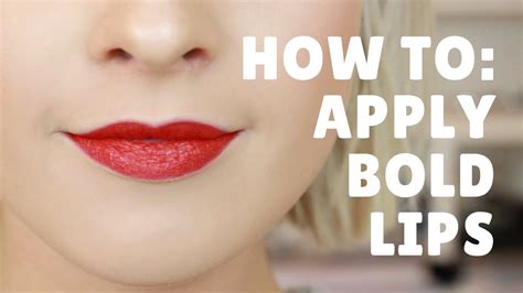 How To Apply Bold Lipstick Back To Basics Youtube