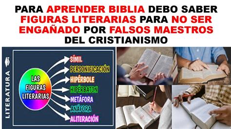 APRENDER BIBLIA DEBO SABER FIG LITERARIAS PARA NO SER ENGAÑADO POR