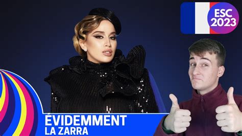 Évidemment La Zarra Reaction Eurovision 2023 YouTube