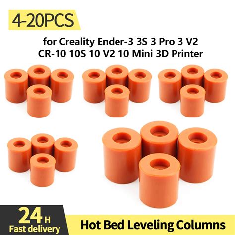 Pcs Silicone Heat Hot Bed Leveling Columns Four Piece Set Heat