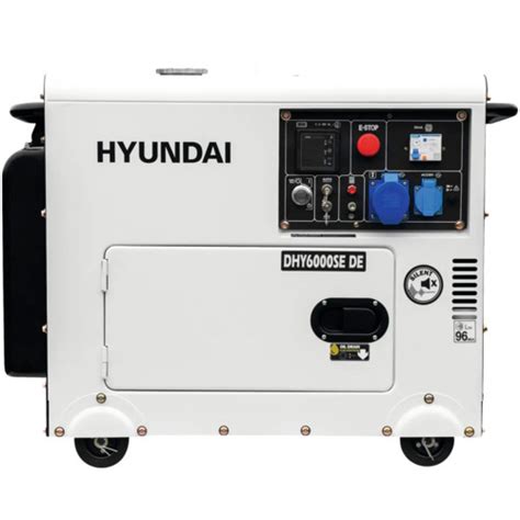 Groupe électrogène hyundai generator dhy6000se d diesel silent 1x 230v