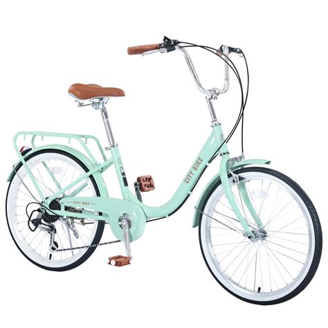 22 Inch Girls Bike,7 Speed Beach Cruiser Bike for Teen Girls, Aluminium ...