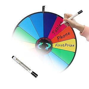 Amazon IElyiEsy 24 Inch Spinning Prize Wheel Of Fortune With