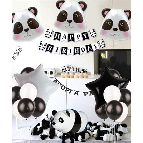 Set Decorazioni Panda Per Feste Di Compleanno