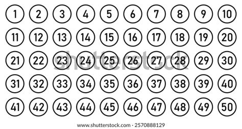 set   numbers typography set stock vector royalty