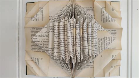 Give New Life To Old Books Folded Book Pages Decorations Home Office