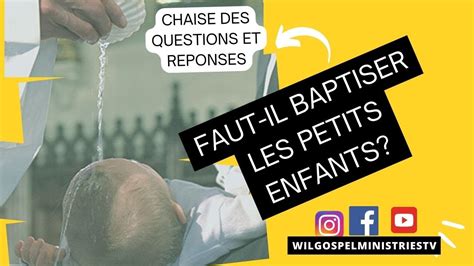 Le Bapteme Catholique Cest Quoi Impact YouTube