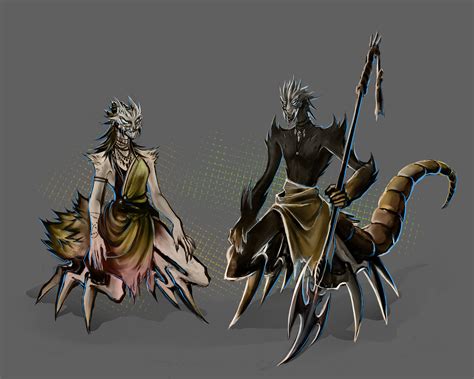 Artstation Humanoid Creatures From The Desert